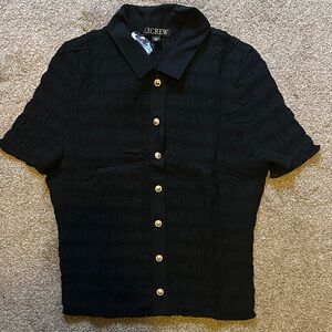 NWT JCrew Black Short Sleeve Shirt